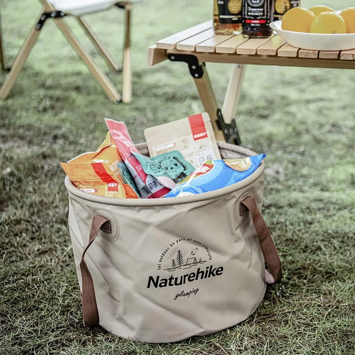 Naturehike Foldable Waterproof Camping Bucket For Travel Fishing