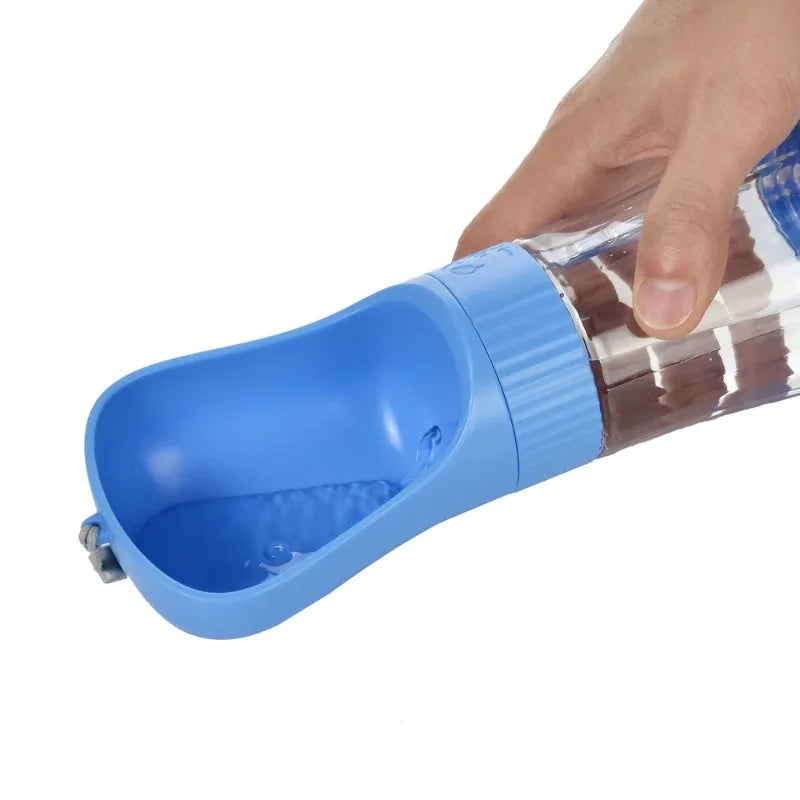 Portable Glass Pet Water Bottle Dogs Travel Drinking Dispenser