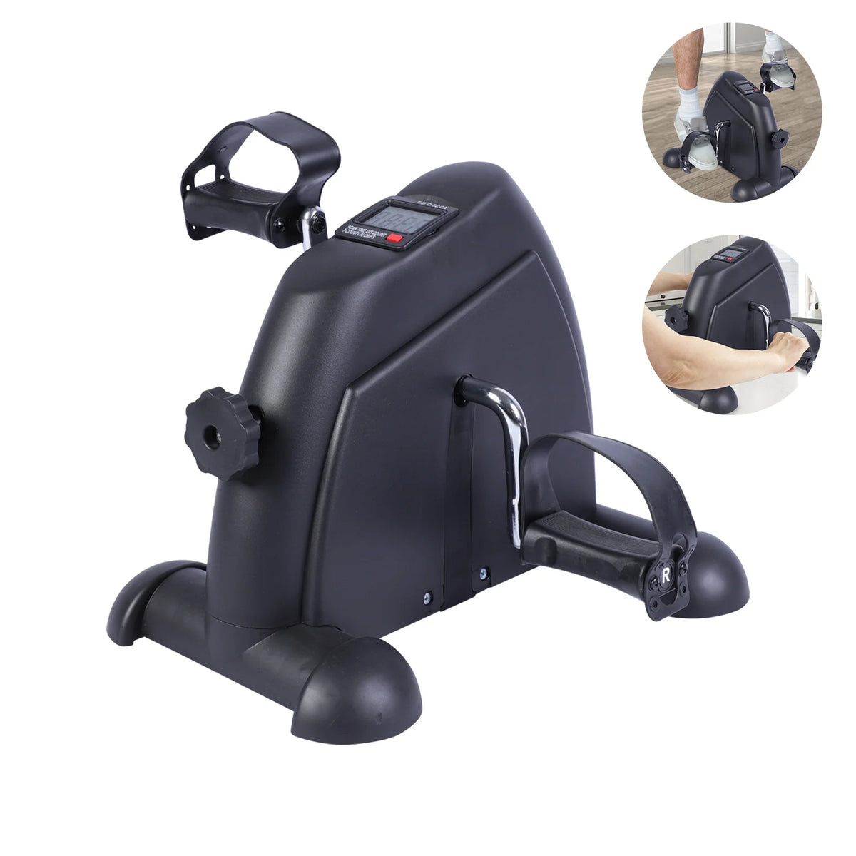 Mini Motorized Pedal Exerciser Featuring Digital LCD Display