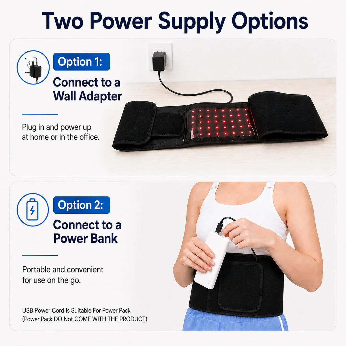 Near Infrared Red Light Therapy Belt For Muscle Recovery
