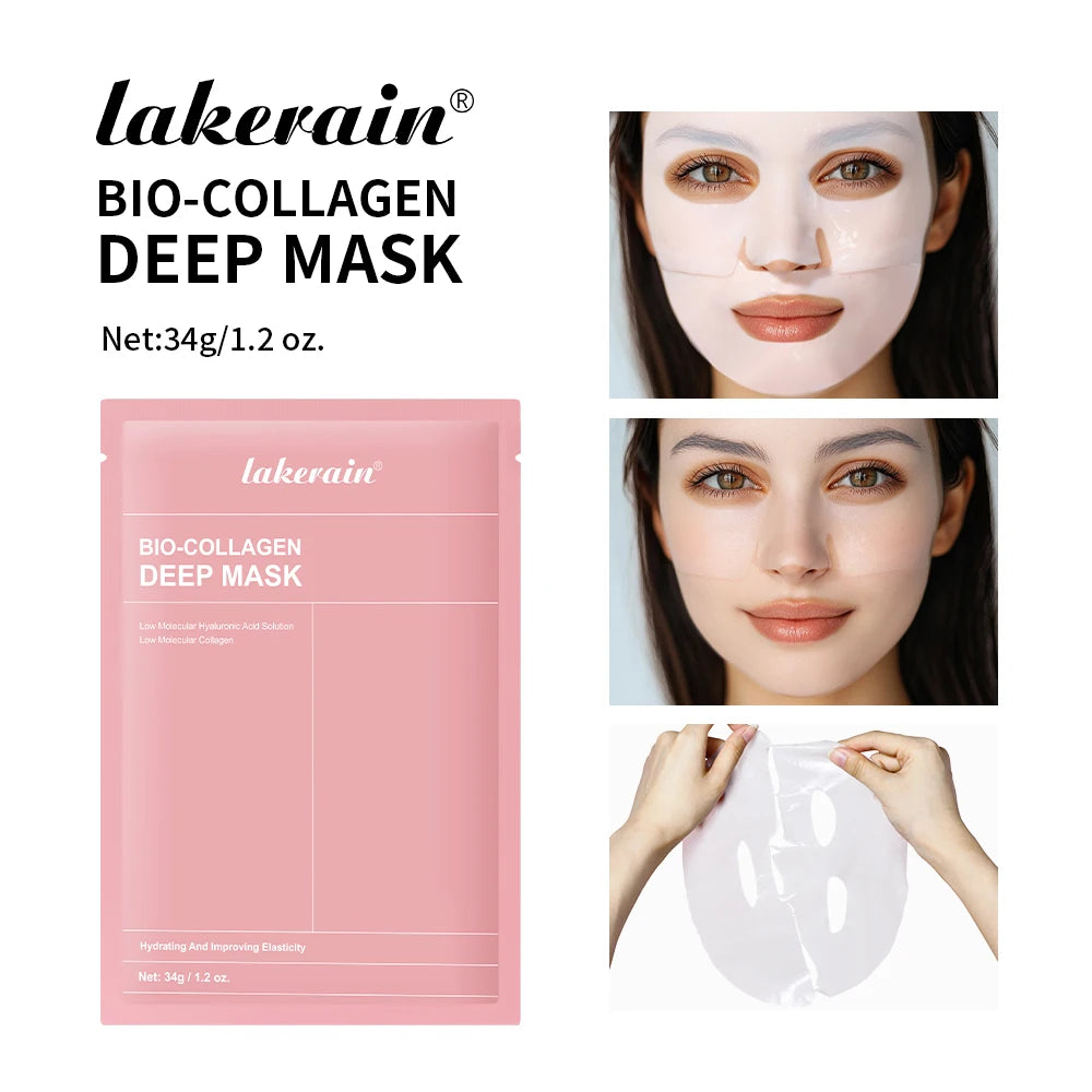Bio-Collagen Deep Face Mask Deep Hydrating Shrink Pores Overnight Moisturizing Improving Elasticity Brightening Face Skin Care