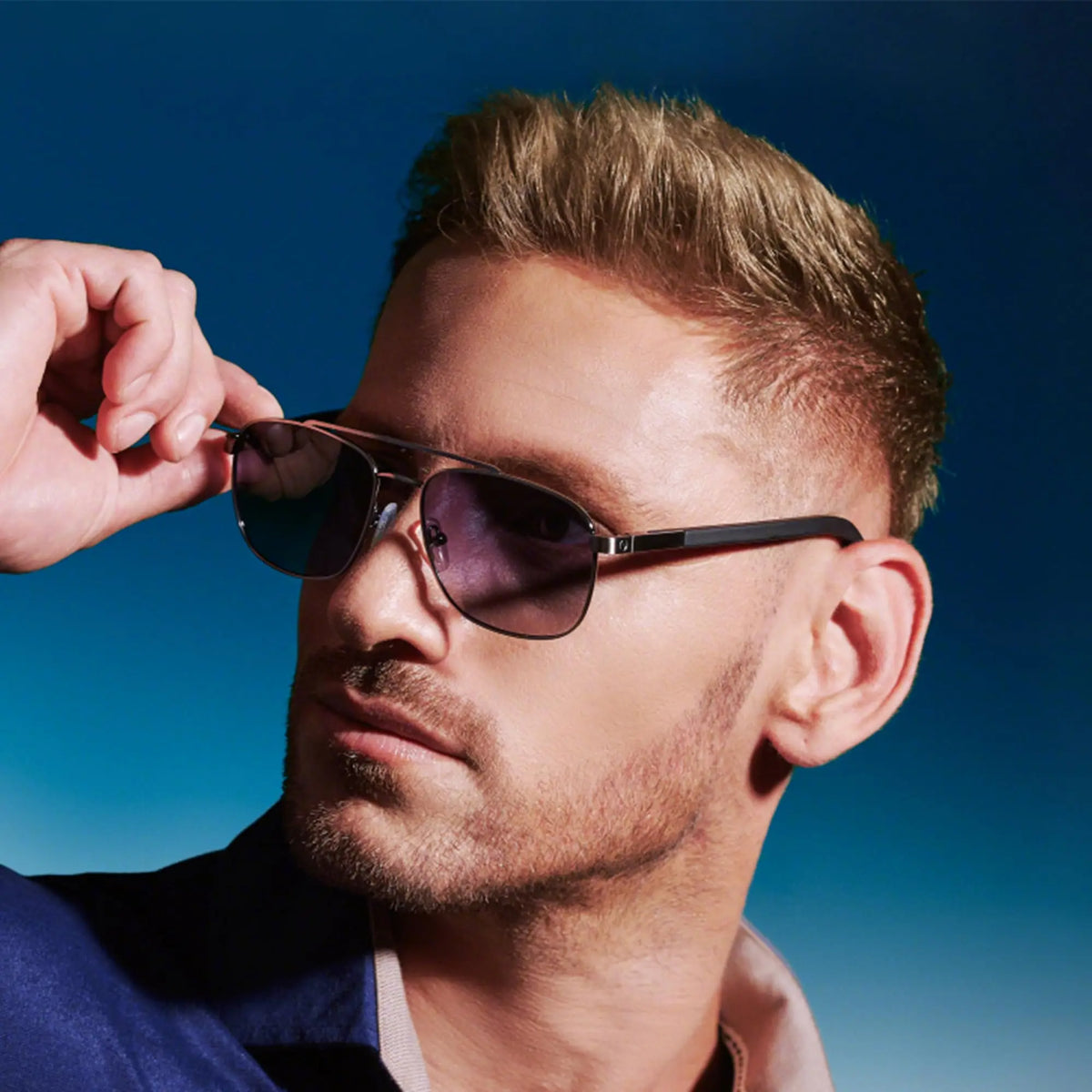 Zenottic Metal And Wood Polarized Progressive Prescription Sunglasses For Men