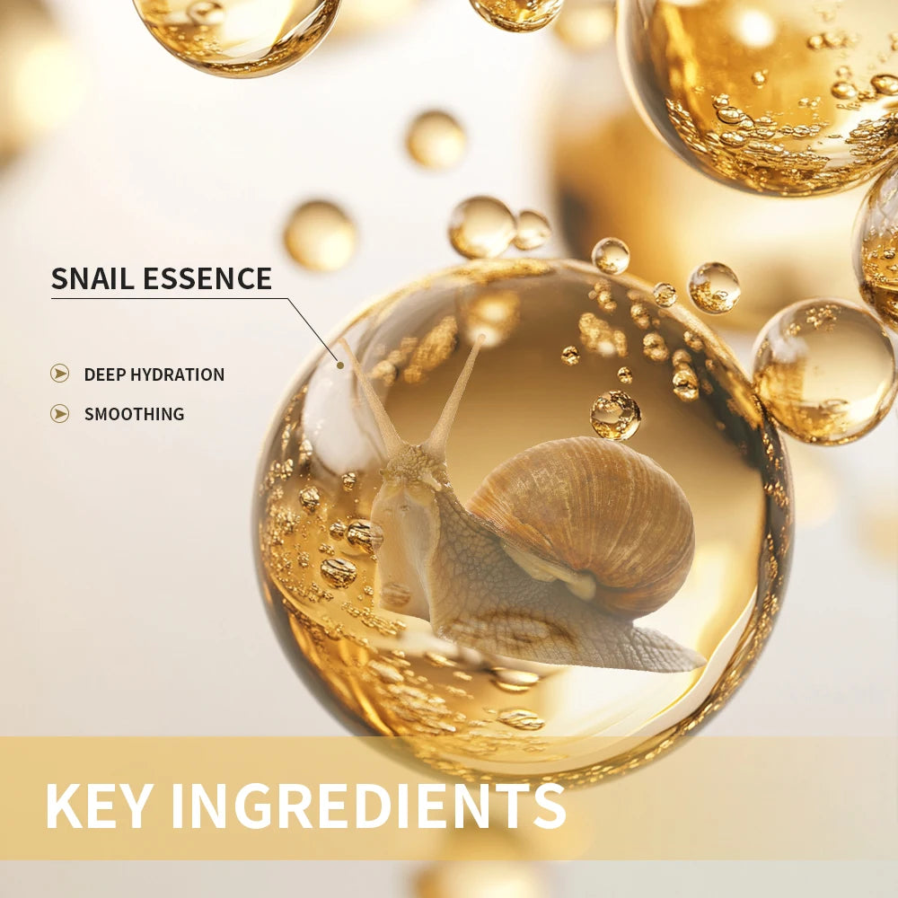 Revitalizing Snail Skincare Set Cleanser Serum Face Cream Mask Moisturizing Skin Barrier Repair Brightening Hydrating Facial Kit