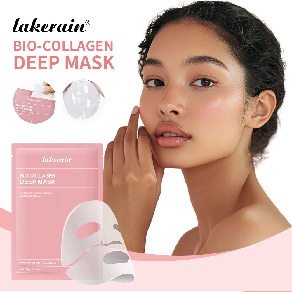 Bio-Collagen Deep Face Mask Deep Hydrating Shrink Pores Overnight Moisturizing Improving Elasticity Brightening Face Skin Care