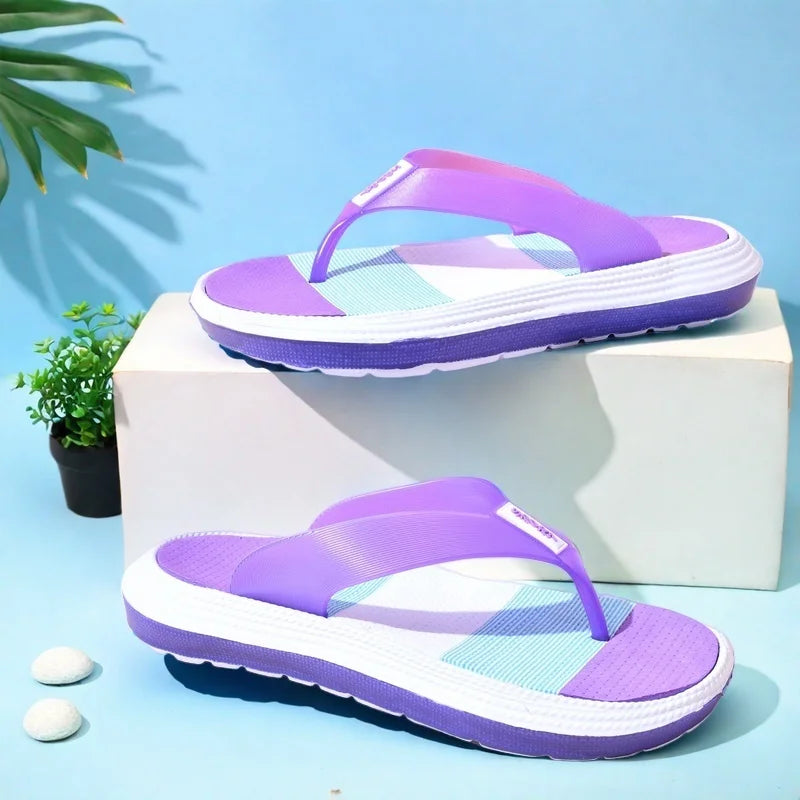Womens Casual Indoor Outdoor Lightweight Slip On Beach Sandals
