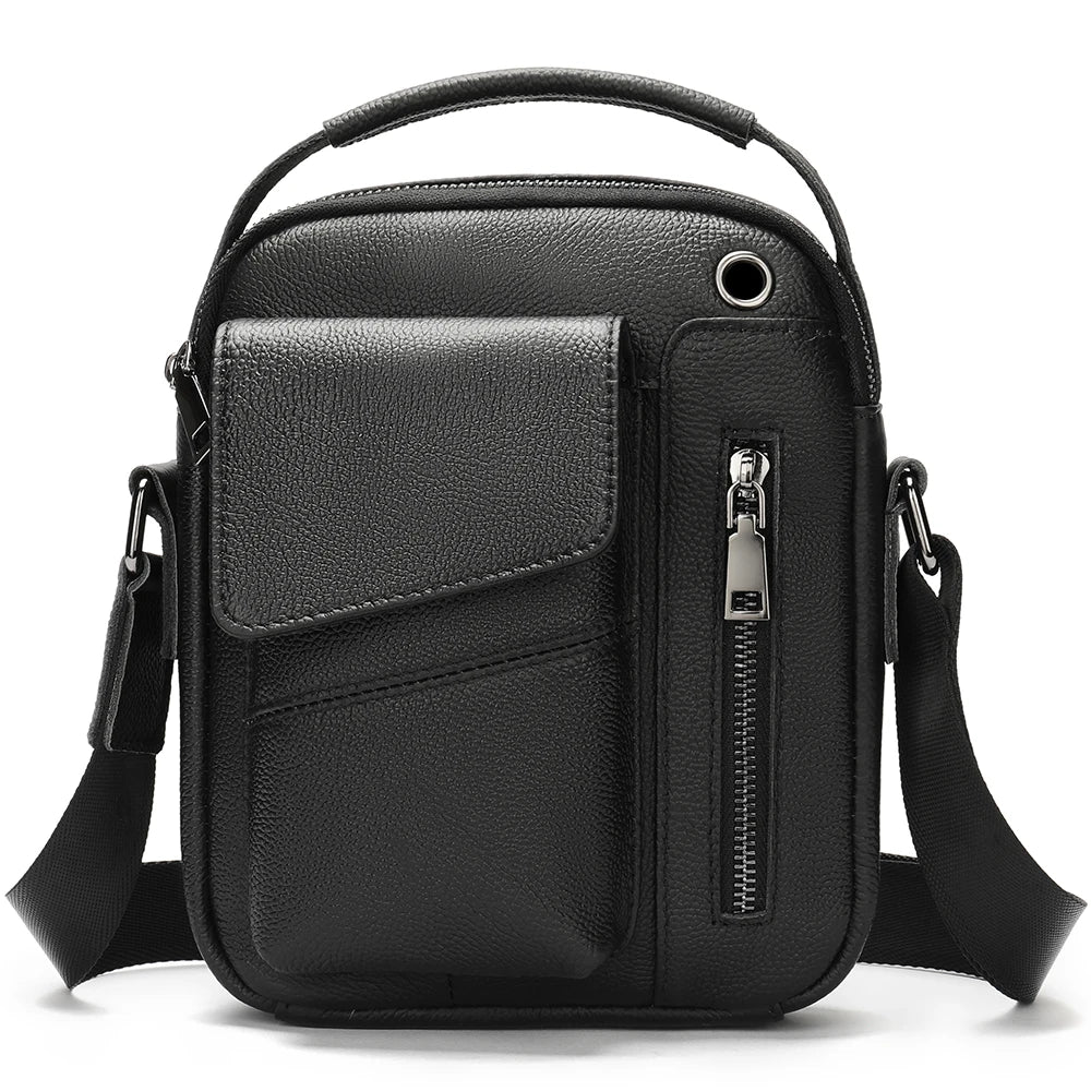 WESTAL Crazy Horse Leather Shoulder Bags for Men Crossbody Bags Purse My Order USB Charging Messenger Bags Leather Handbags Man