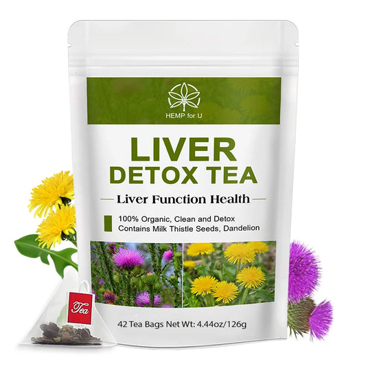 Imatchme Liver Cleanse Detox Herbal Tea With Milk Thistle