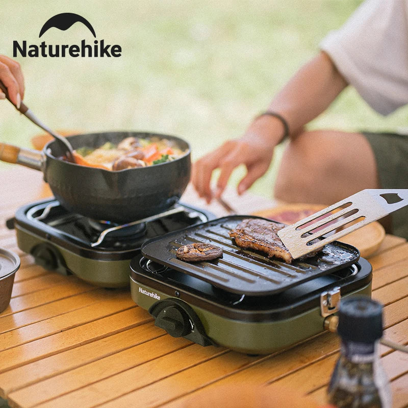 Naturehike Portable Two Burner Folding Gas Outdoor Stove