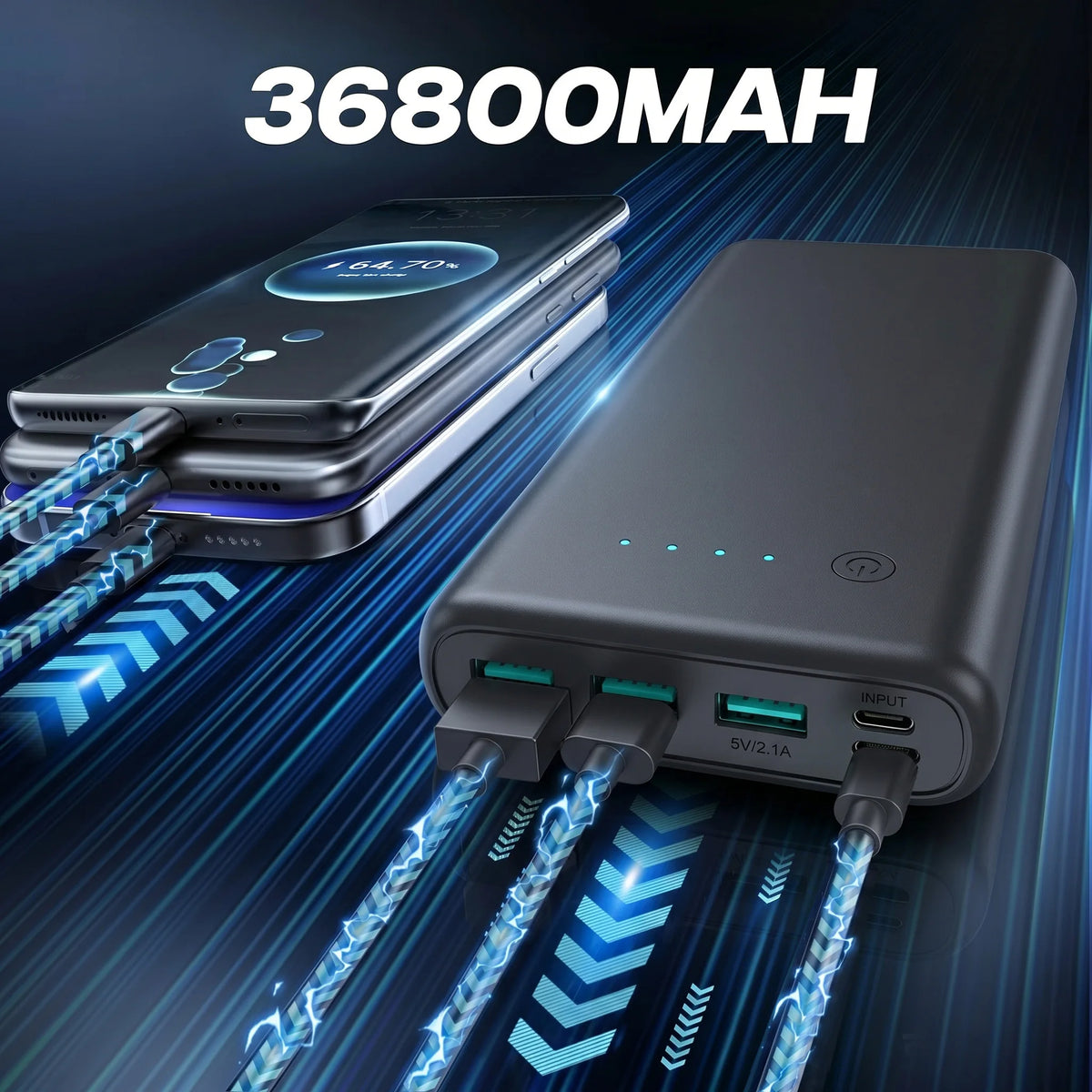 Chictree 18W PD Fast Charging Portable Power Bank USB C
