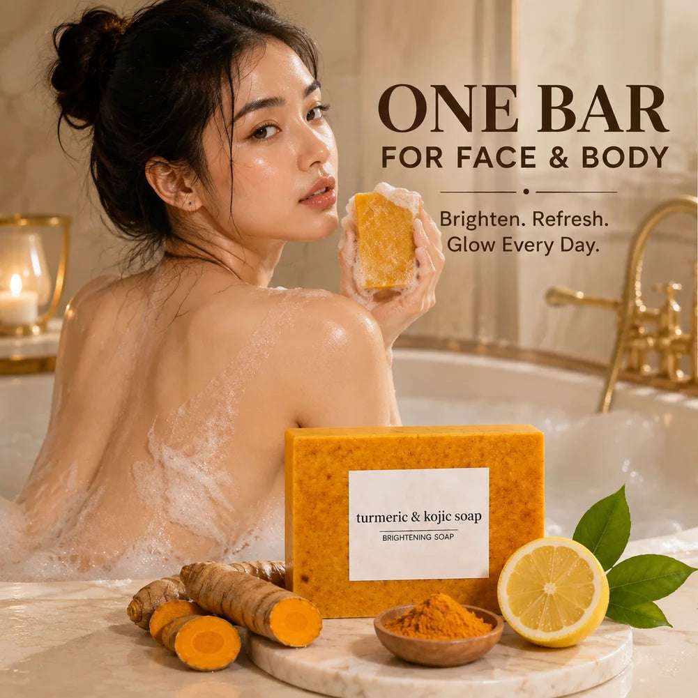 Natural Turmeric Handmade Facial And Body Brightening Soap Bar