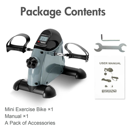 Mini Motorized Pedal Exerciser Featuring Digital LCD Display
