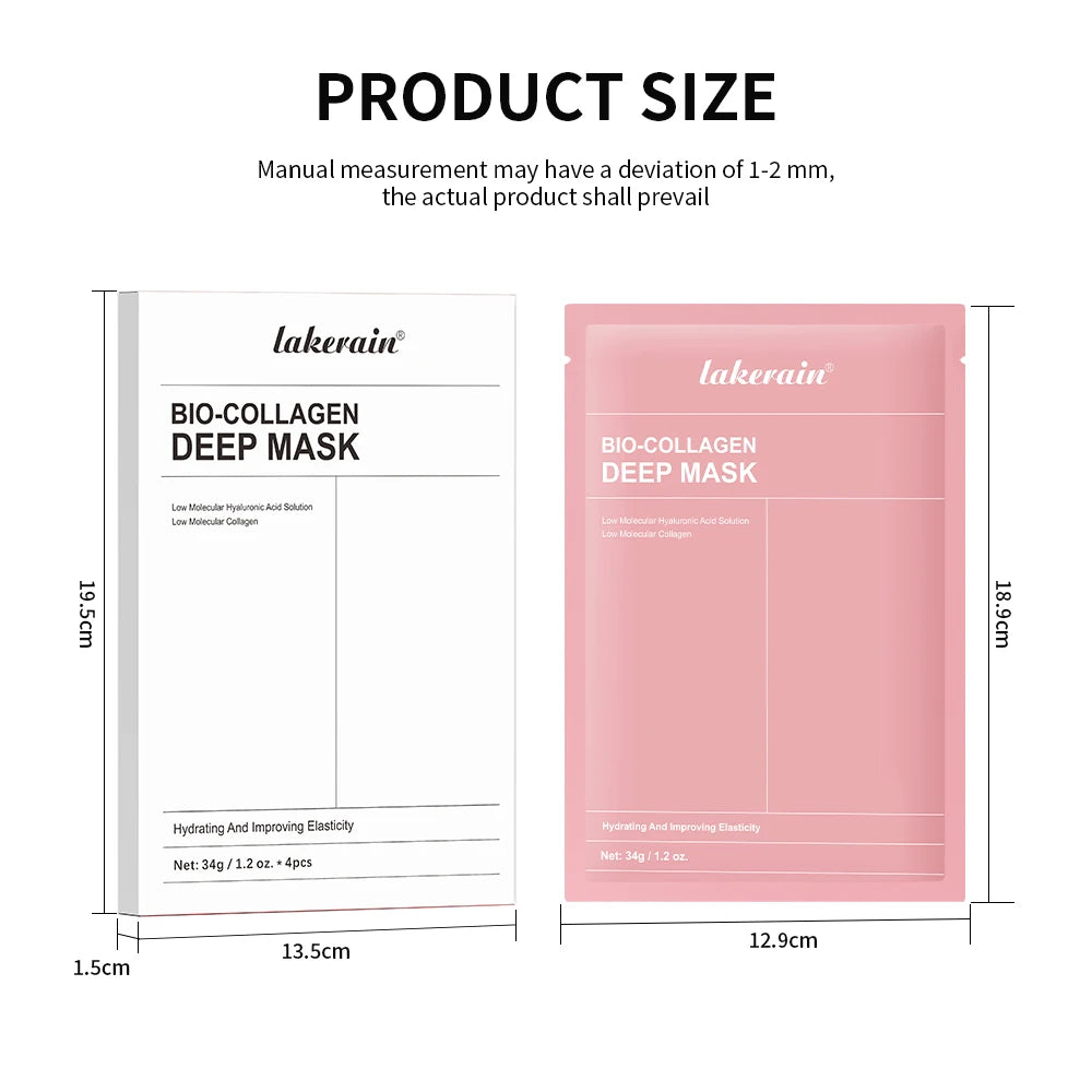 Bio-Collagen Deep Face Mask Deep Hydrating Shrink Pores Overnight Moisturizing Improving Elasticity Brightening Face Skin Care
