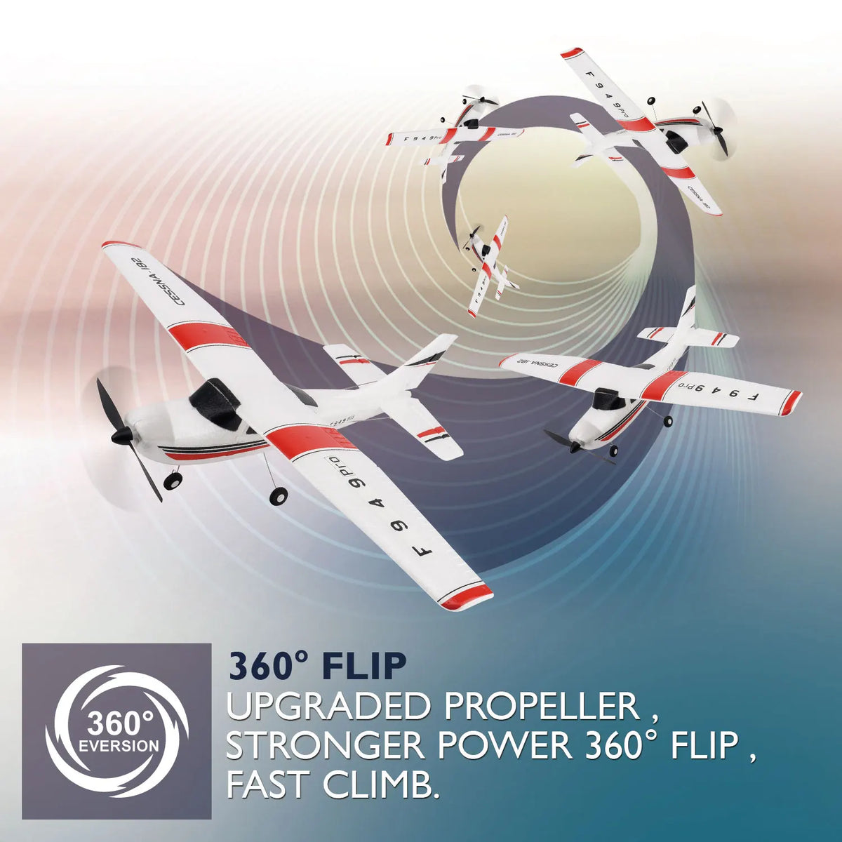 Wltoys F949 3Ch Rc Fixed Wing Airplane With Gyro Stabilizer